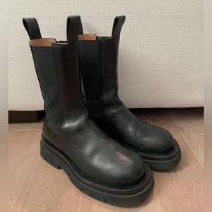 Bottega Veneta Lug Boot in Black